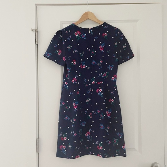 Draper James Bouquet Dot Floral Structured Sleeve Dress - Picture 5 of 10